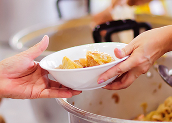 Nonprofit Organization Serving Meal